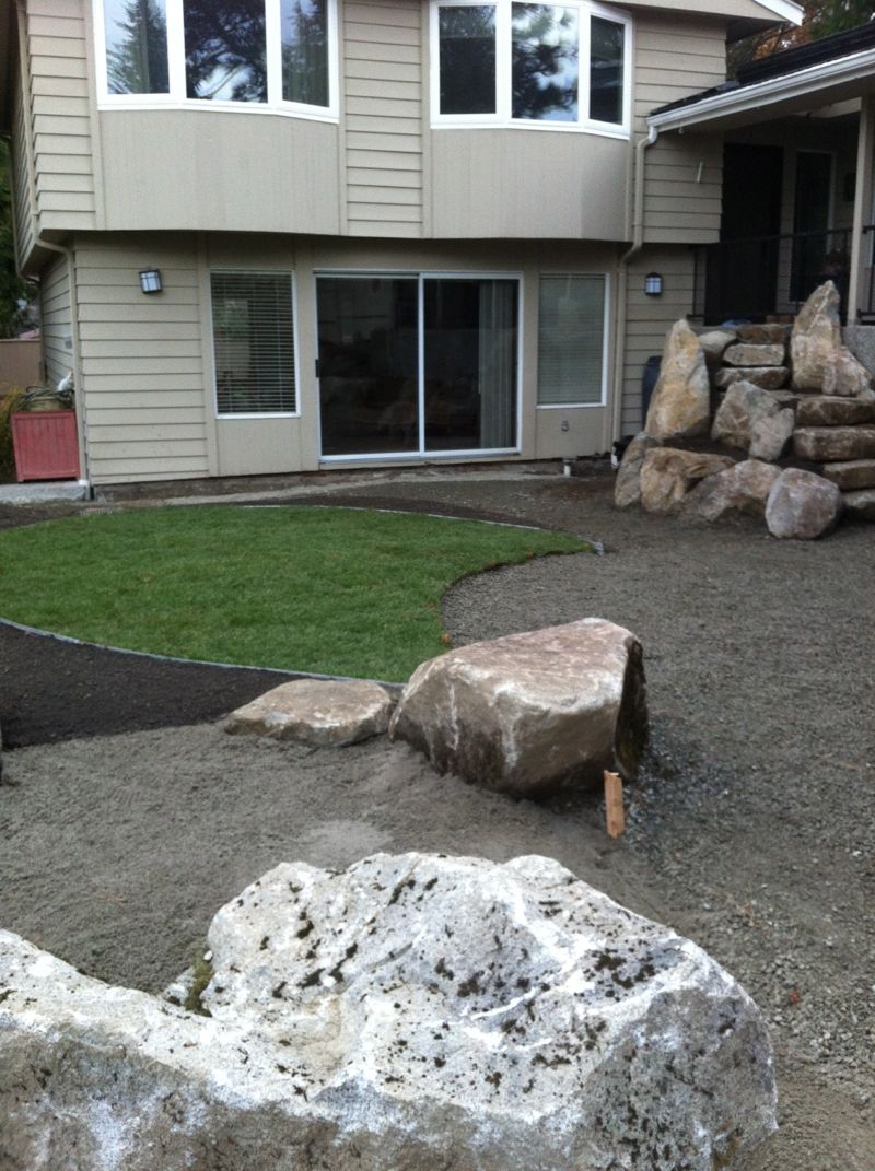 Bedding Laid Down for Yard Construction